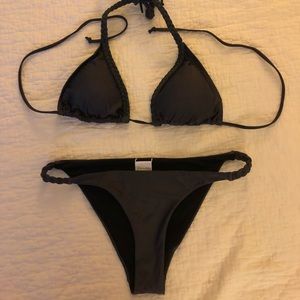 Grey triangle top bikini